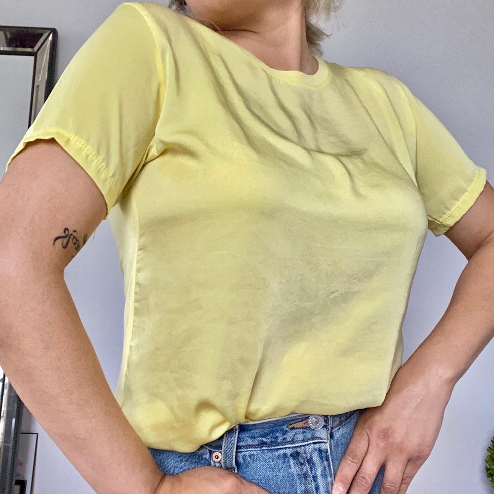 ⭐️ ZARA Basic Collection  - Silk/Cotton Shirt ⭐️